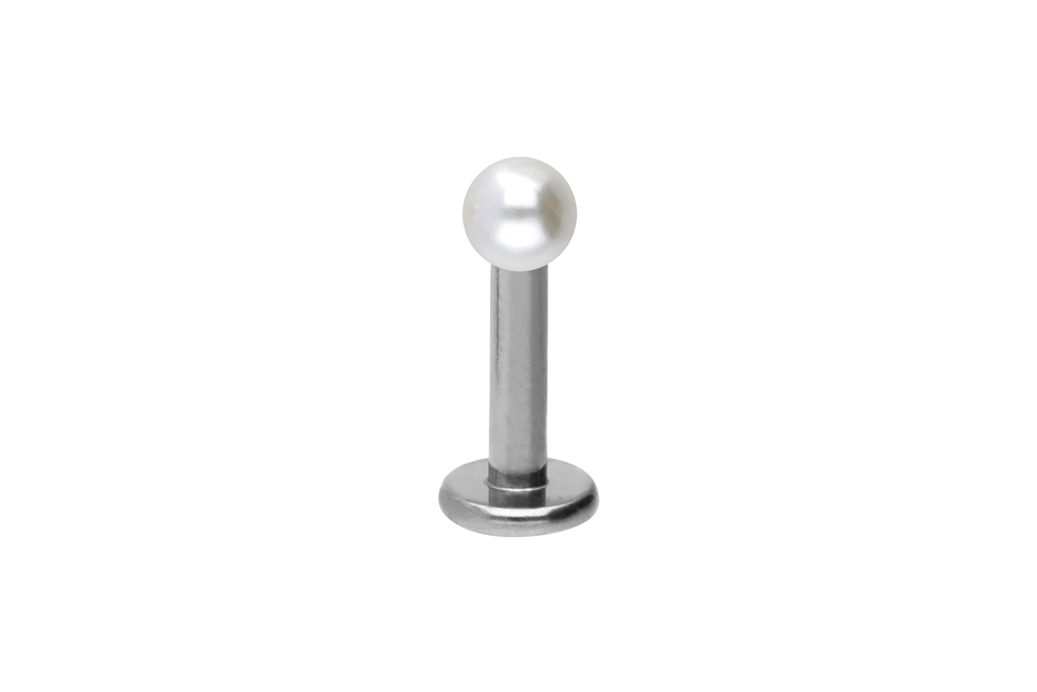 Chirurgenstahl Labret Piercing SYNTHETISCHE PERLE